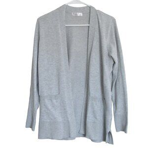 89th & Madison Open Front Cardigan‎ Sweater Womens Small Gray Long Sleeve Shirt